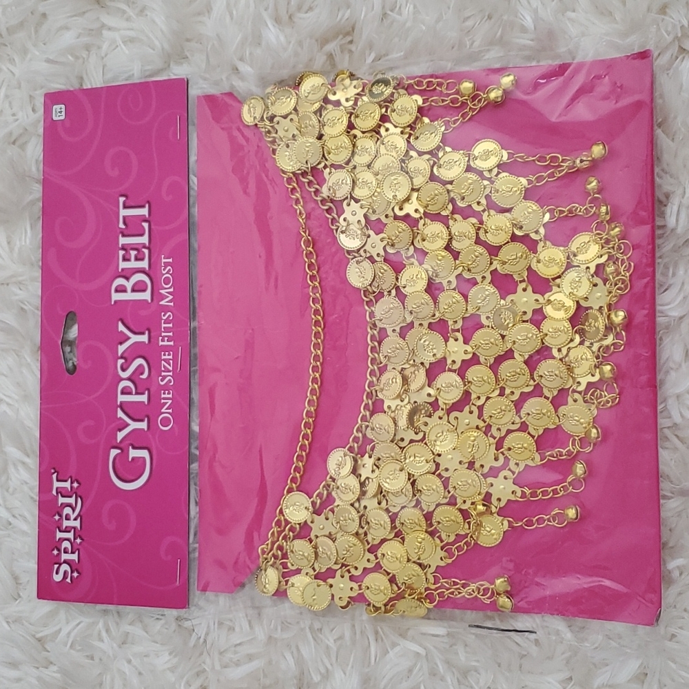 Spirit Gypsy Belt Gold One Size Fits Most - Picture 1 of 4